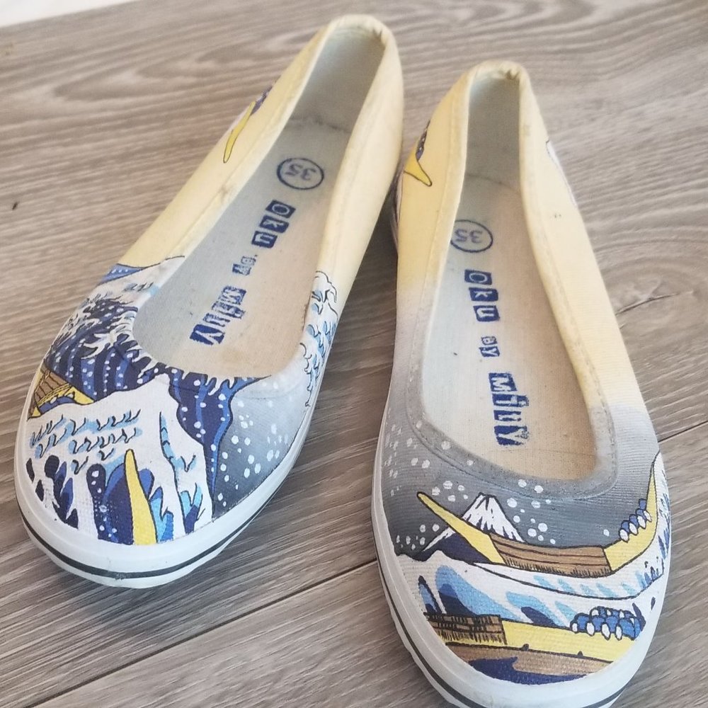 Oku by Mity Painted Slip-ons